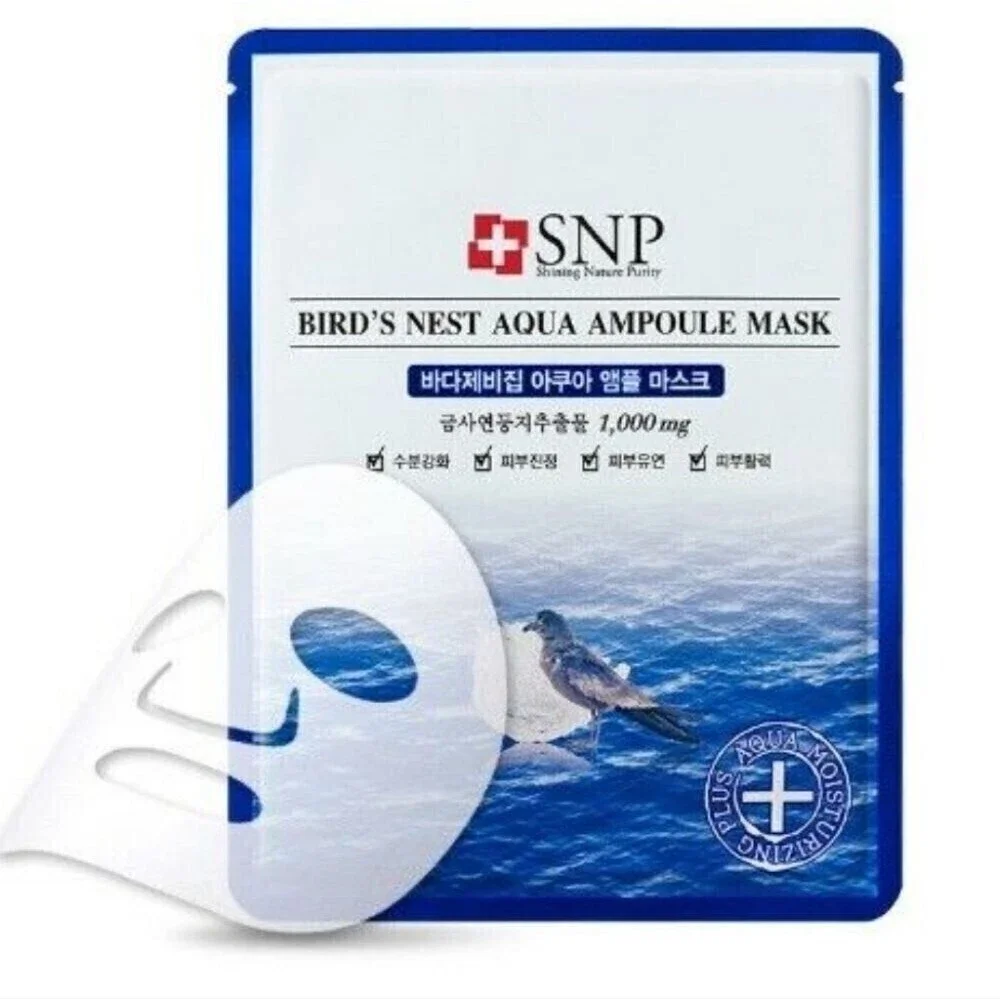 BIRD'S Nest Aqua Ampoule Face Mask 1 Piece NWT